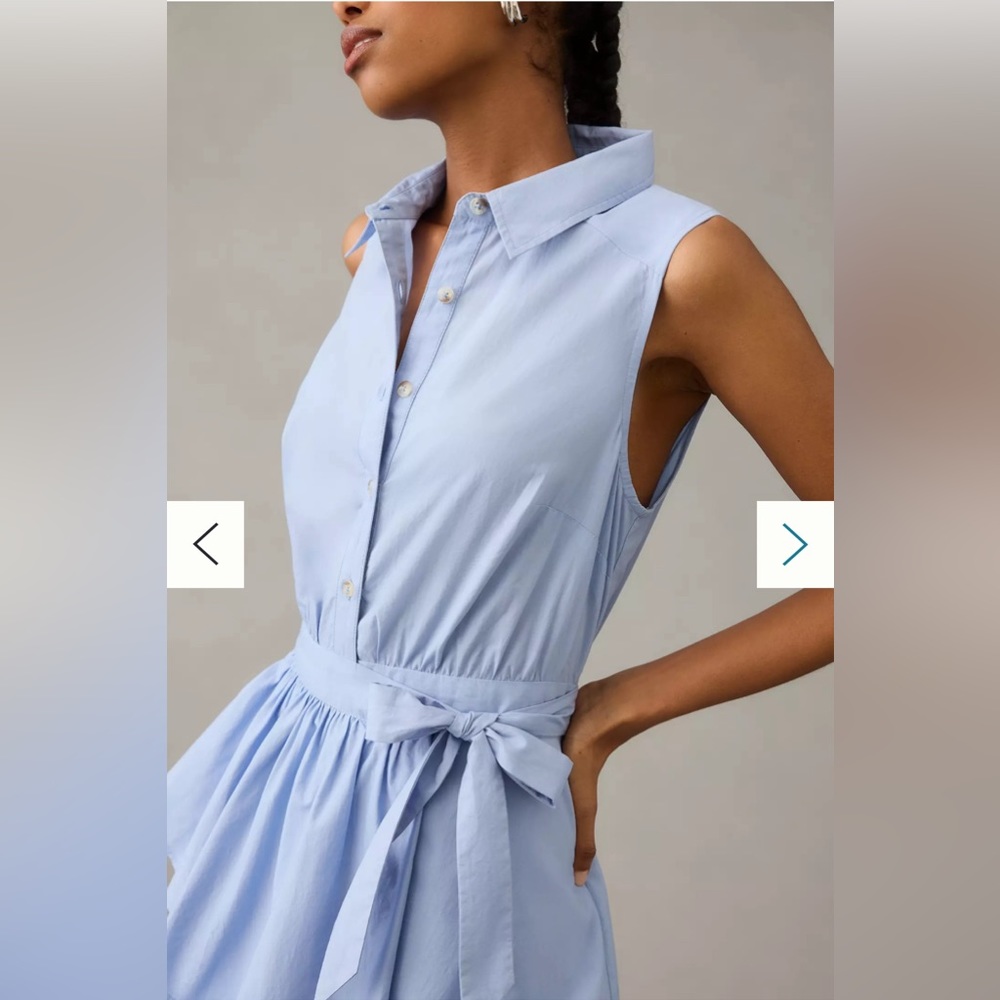 SOLD 🌟HOST PICK🌟 NWT Anthropologie Maeve Asymmetrical Shirt Dress Size 18W - Picture 2 of 11